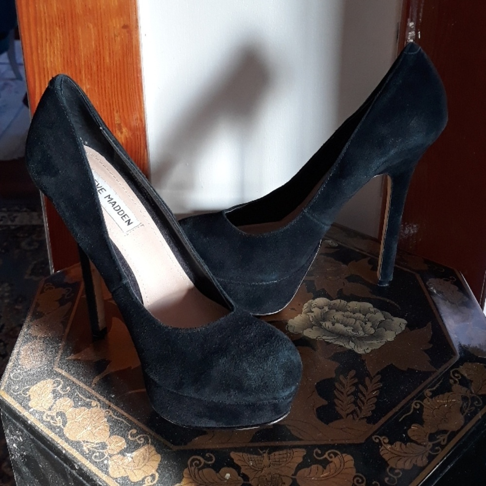 Platform Suede High Heels